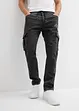 Regular Fit-pull on-cargojeans med stretch, Tapered, bonprix