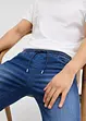 Regular Fit pull on-jeans i 3/4-lengde, Straight, lett denim (2-pack), bonprix