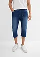 Regular Fit pull on-jeans i 3/4-lengde, Straight, lett denim (2-pack), bonprix
