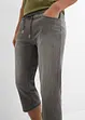 Regular Fit-3/4-pull on-jeans i lett denim med stretch, Straight, (2-pack), bonprix