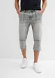 Regular Fit-3/4-jeans med stretch, Straight, bonprix
