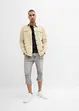 Regular Fit-3/4-jeans med stretch, Straight, bonprix