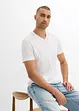 T-skjorte i ren økologisk bomull, Slim Fit (2-pack), bonprix