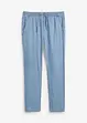 Lett Regular Fit slip on-jeans  med lin, Straight, bonprix
