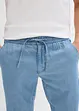 Lett Regular Fit slip on-jeans  med lin, Straight, bonprix