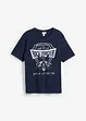 T-skjorte med maskulin print, bonprix