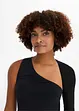 Off shoulder-topp med ermer i mesh, bonprix