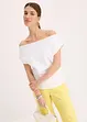 Off shoulder-topp i økologisk bomull, bonprix