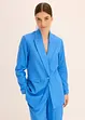 Ledig blazer med lin og bred krage med slag, bonprix