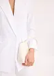 Ledig blazer med lin og bred krage med slag, bonprix