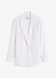 Ledig blazer med lin og bred krage med slag, bonprix