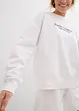 Oversized sweatshirt med broderi, bonprix