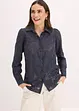 Bluse i jacquard-chiffon, bonprix