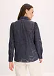 Bluse i jacquard-chiffon, bonprix