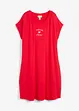 Jerseykjole med broderi i viskose-/ elastanmiks, bonprix