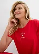 Jerseykjole med broderi i viskose-/ elastanmiks, bonprix