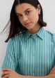 Kortermet bluse med knute-detalj og stripemønster, bonprix