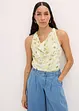Blusetopp i sateng look, bonprix