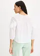 Bluse i lett materiale med volanger, bonprix