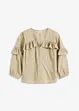 Bluse i lett materiale med volanger, bonprix