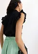 Lett, ermeløs bluse, bonprix