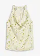 Blusetopp i sateng look, bonprix