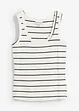 Feminin singlet i ribbemateriale, bonprix