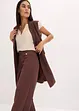 Lang vest i blazer-look, bonprix