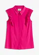 Trikotbluse med volanger, bonprix