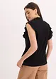 Trikotbluse med volanger, bonprix