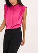 Trikotbluse med volanger, bonprix