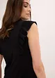 Trikotbluse med volanger, bonprix
