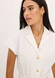 Skjortekjole i hullblonde-materiale, bonprix