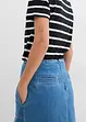 Jeansskjørt Mid Waist, midi-lengde, bonprix