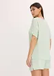 Pyjamas med oversized topp i viskose, bonprix