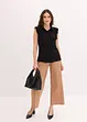 Trikotbluse med volanger, bonprix