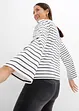 Stripemønstret topp i økologisk bomull, bonprix