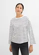 Oversized topp med stripemønster i økologisk bomull, bonprix