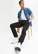 Regular Fit-pull on-bukse i musselin, Tapered, bonprix