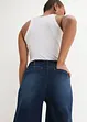 Wide Leg-jeans High Waist, komfortlinning cropped, bonprix
