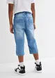 Slip on-jeansbermuda for barn, Slim Fit, bonprix