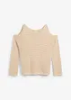 Boxy genser med cut outs, bonprix