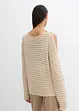Boxy genser med cut outs, bonprix