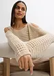 Boxy genser med cut outs, bonprix
