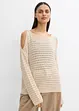 Boxy genser med cut outs, bonprix
