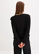 Trikotbluse med volanger, bonprix