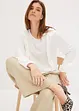 Trikotbluse med volanger, bonprix