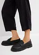Slip on-bukse med lin, 7/8-lengde, bonprix