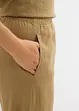 Slip on-bukse med lin, 7/8-lengde, bonprix