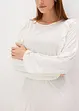 Jerseykjole med volanger, bonprix
